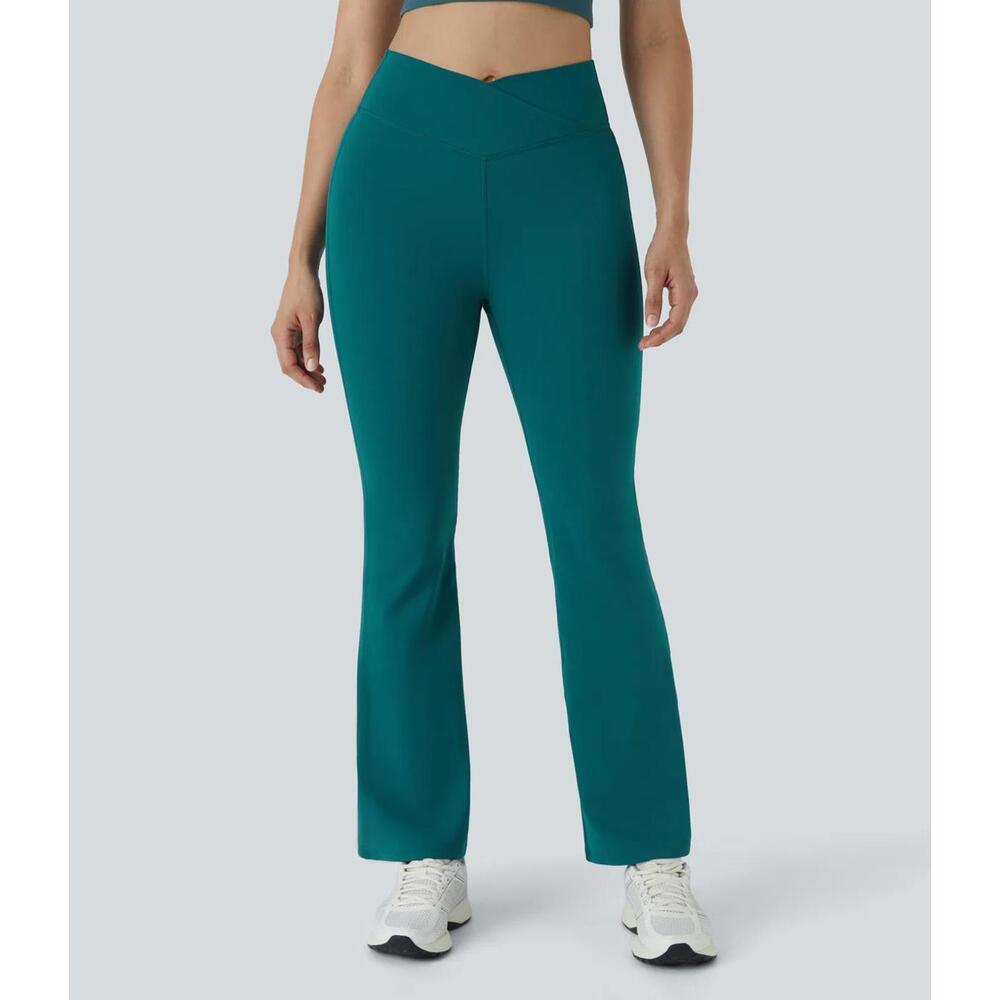 NWT Halara DayStretch High Waisted Crossover Flare Yoga Leggings Size XL Petite - Picture 11 of 12